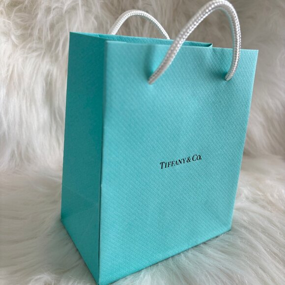 TIFFANY&CO. SMALL GIFT BAG BRAND NEW WITH MESSAGE CARD AND ENVELOPE - Picture 2 of 6